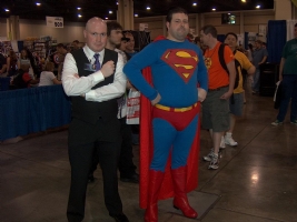 Superman, Lex Luthor 2009 Heroes Con photo Comic Art